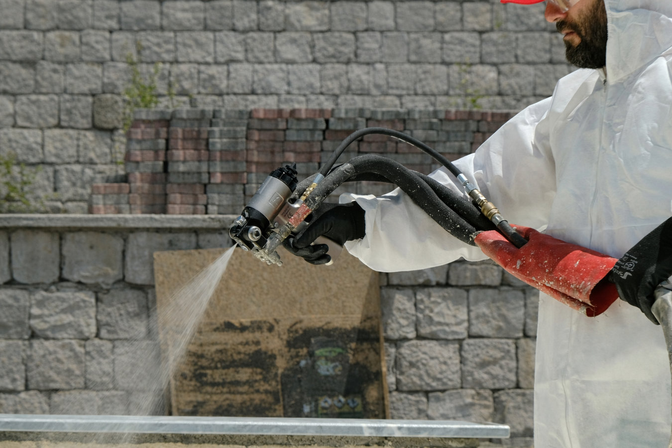 Spray foam insulation